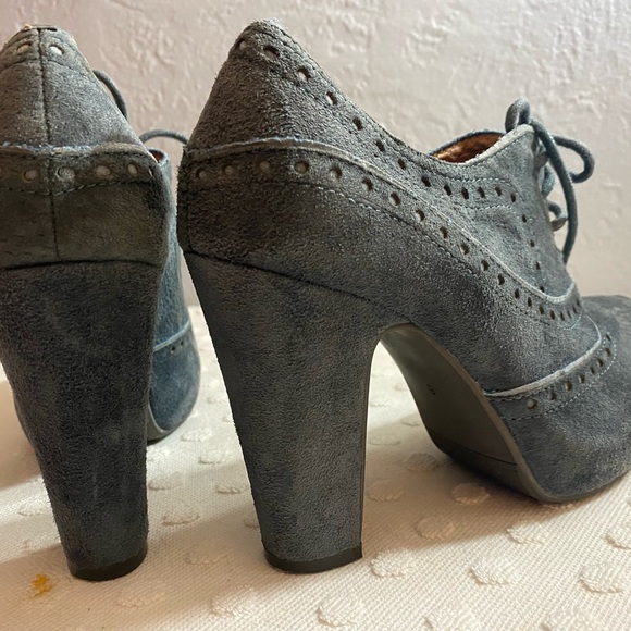 MIZ MOOZ Lance Brown Suede Heeled Booties - Picture 2 of 16